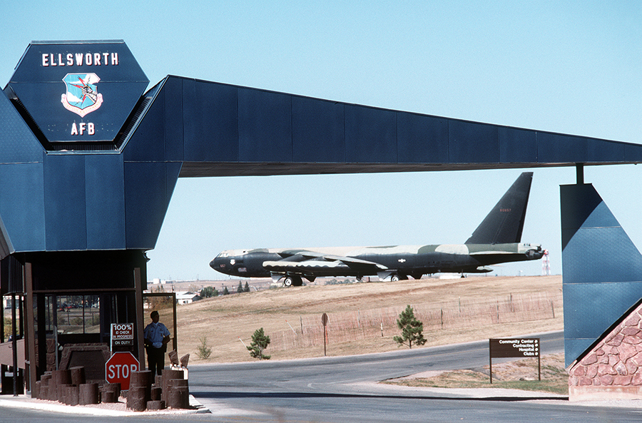 Ellsworth Air Force Base Main Gate