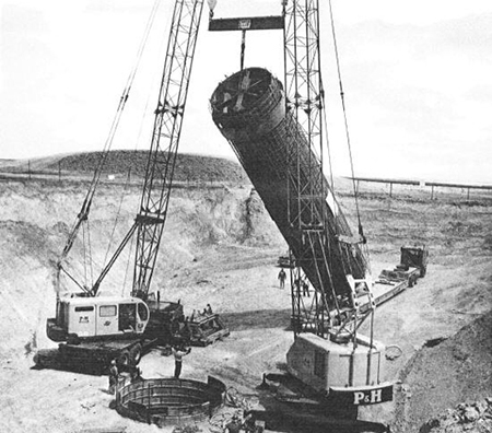 Liner Being Placed